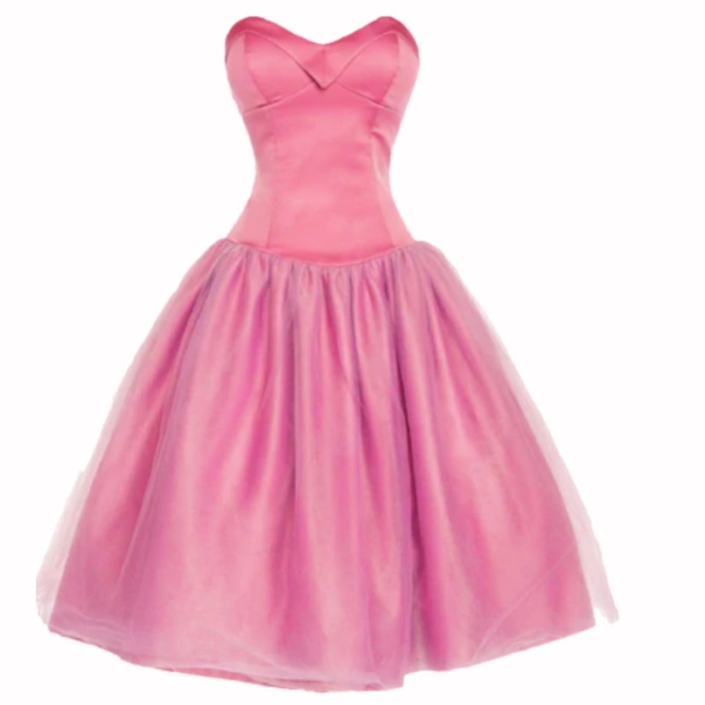 💕Pinup Girl Clothing Laura Byrnes Bernadette Pink Cocktail Dress